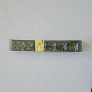 Wine charms set of six NEW